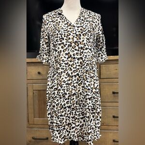 Women’s Animal Print Dress NWT C+D+ M Size Large MSRP $68